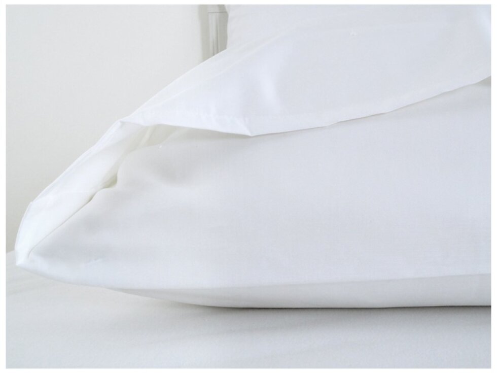 Povlak na POLŠTÁŘ 70x90 Top Hotel 100% bavlna hladká, bez pruhu - bílý