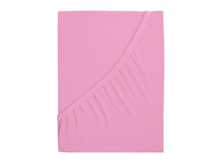 Prostěradlo Jersey bavlna IDEAL - Růžová