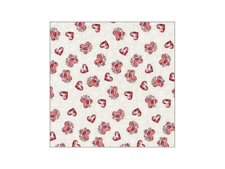 Ubrus DEKOTEX - Srdíčka