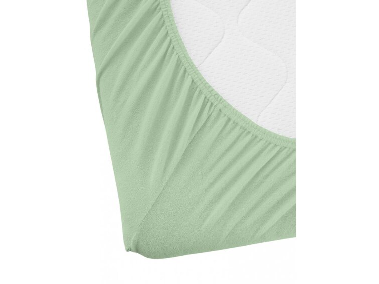 Prostěradlo Froté IDEAL - Světle zelená