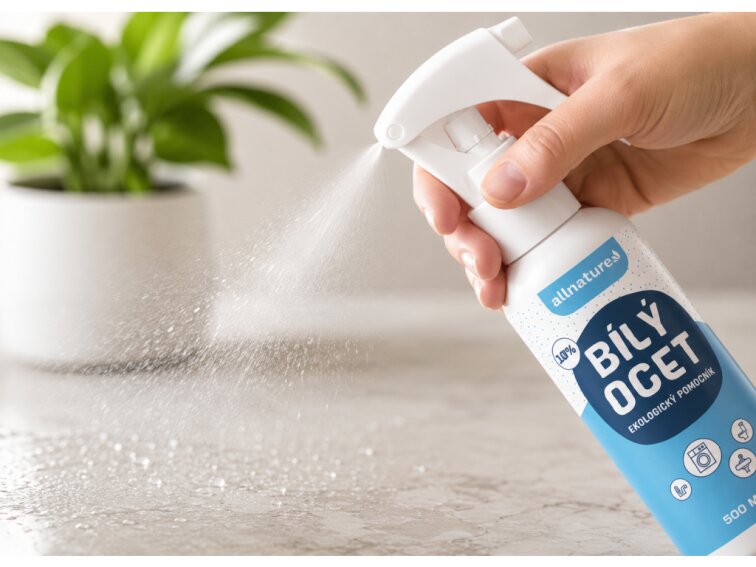 Allnature Bílý ocet 10% - 500 ml v rozprašovači