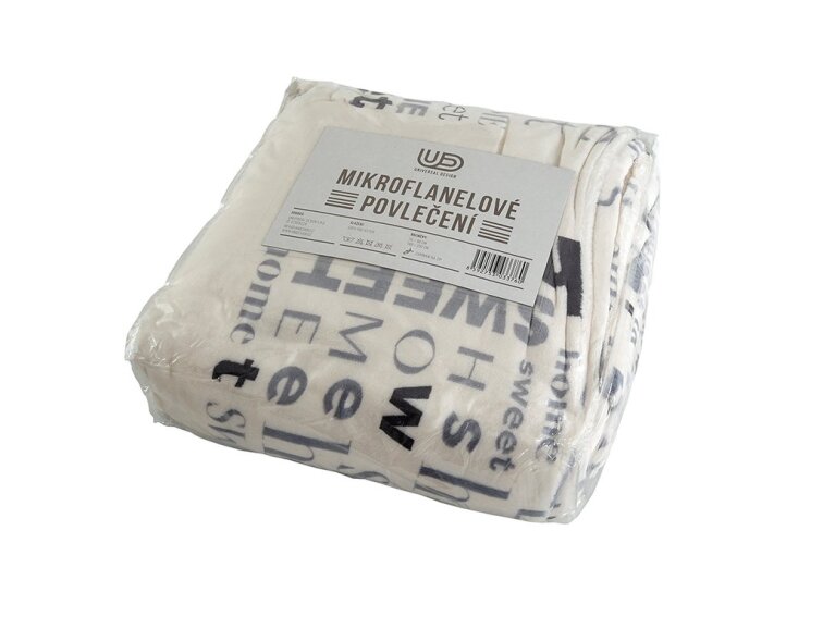 Povlečení MIKROFLANEL 140x200+70x90 - Home sweet home