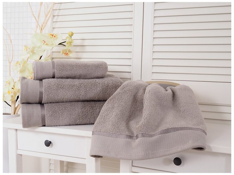 Osuška froté FLUFFY 70x140 - Tmavě šedá