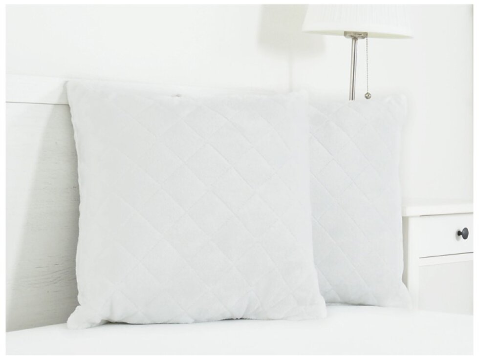 Polštářek Dekorační 45x45 mikroflanel - bílá