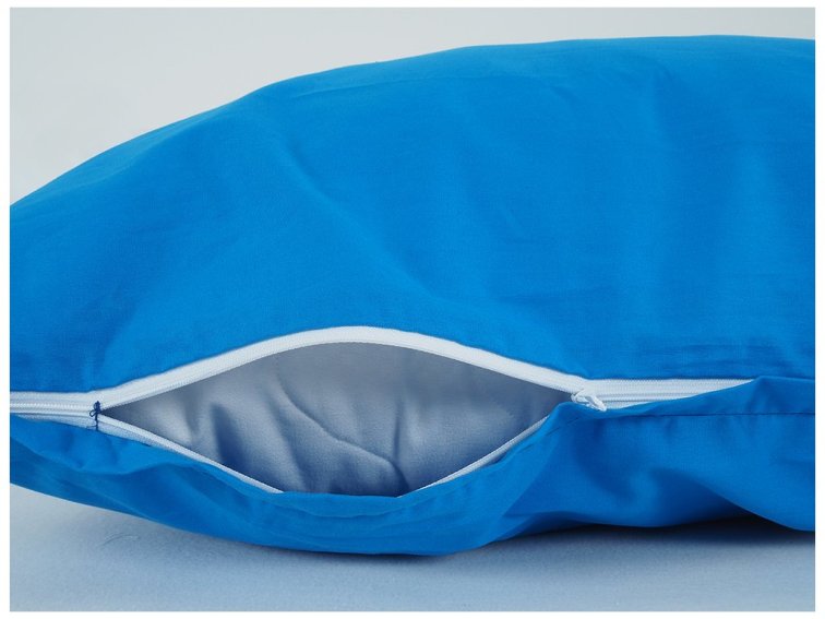 Povlečení BAVLNA Jednobarevné uzavírání ZIP - Kobaltová