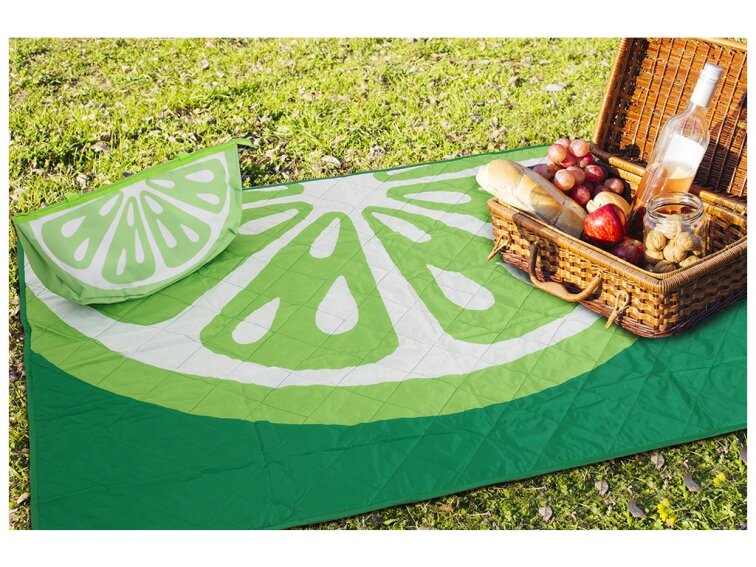 Pikniková deka s taškou 120x160cm - Limeta