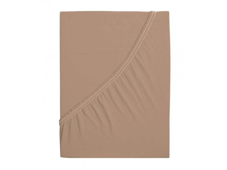 Prostěradlo Jersey bavlna IDEAL - Ořechová