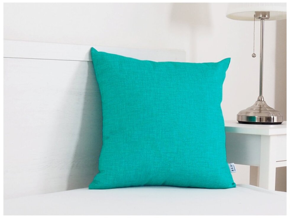 Dekorační polštářek 45x45 - Zelený tyrkys