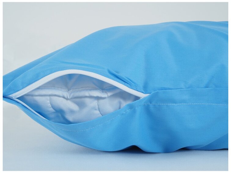 Povlak na visco polštář bavlna popelín 45x75 cm - nebeská