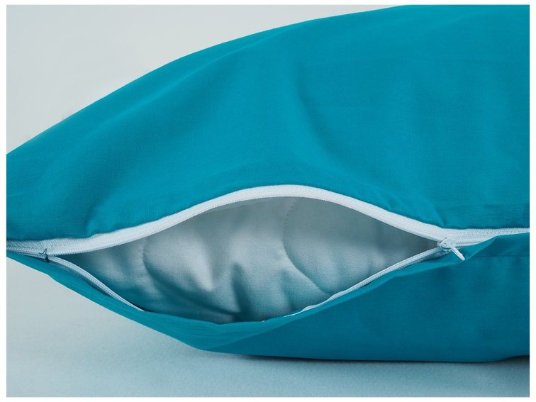 Povlečení BAVLNA Jednobarevné uzavírání ZIP - Tyrkysová