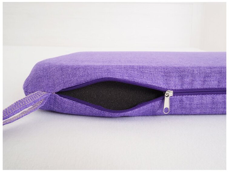 Sedák 40 x 40 cm se šňůrkami - Fialový