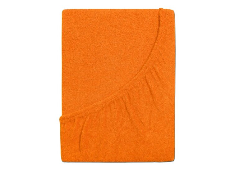 Prostěradlo FROTÉ dětské - Sytá oranžová