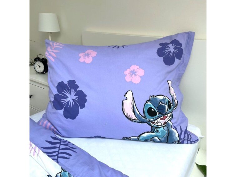 Bavlněné povlečení 140x200 + 70x90 cm - Lilo a Stitch