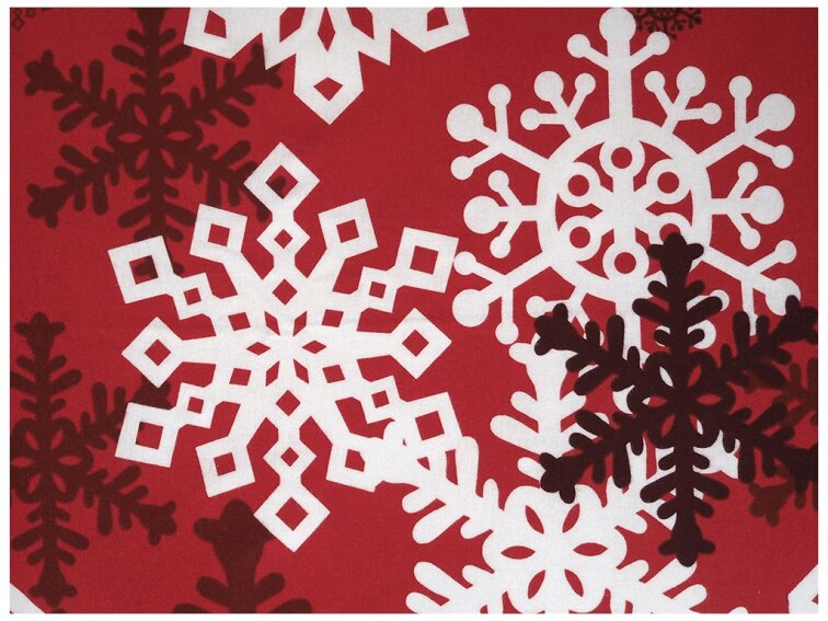 Bavlněné flanelové povlečení české výroby - Červená zimní pohádka