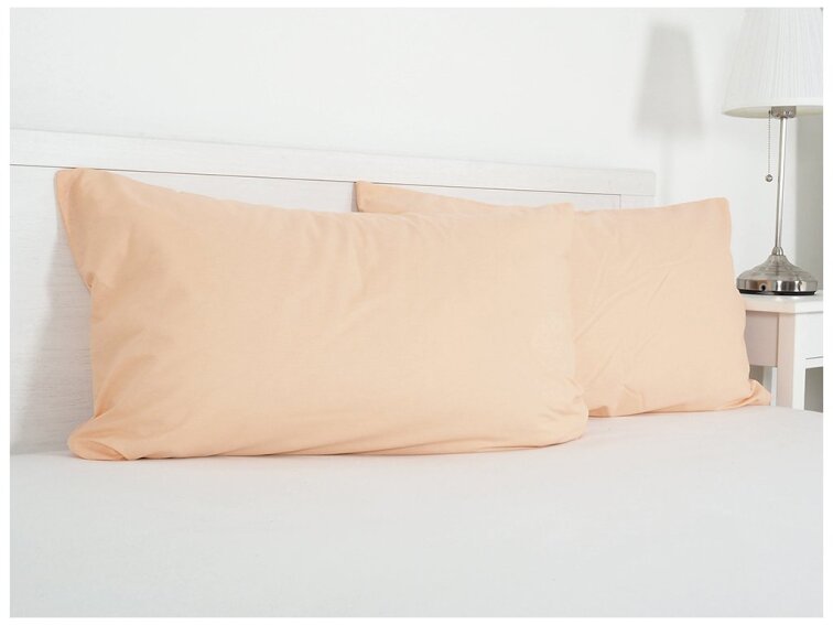 Povlak na visco polštář bavlna popelín 45x75 cm - meruňková