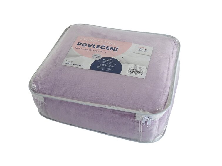 Povlečení MIKROFLANEL UNI - Fialové