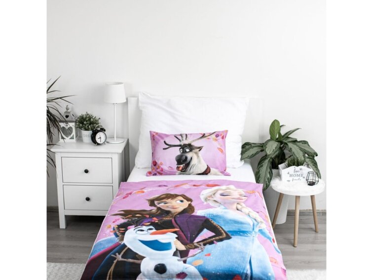 Povlečení bavlněné do postýlky 135x100+40x60 - Frozen 2 "Wind 03" baby