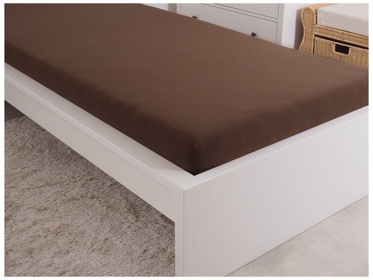 Dětské prostěradlo Jersey 60x120 II.jakost - tmavě hnědá