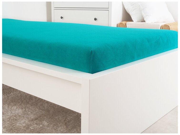 Prostěradlo FROTÉ dětské - Zelený tyrkys