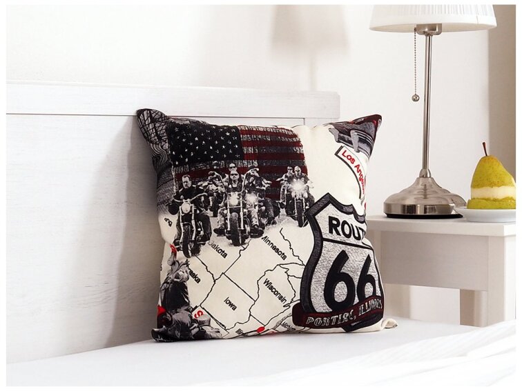 Dekorační polštářek 45x45 - Route 66
