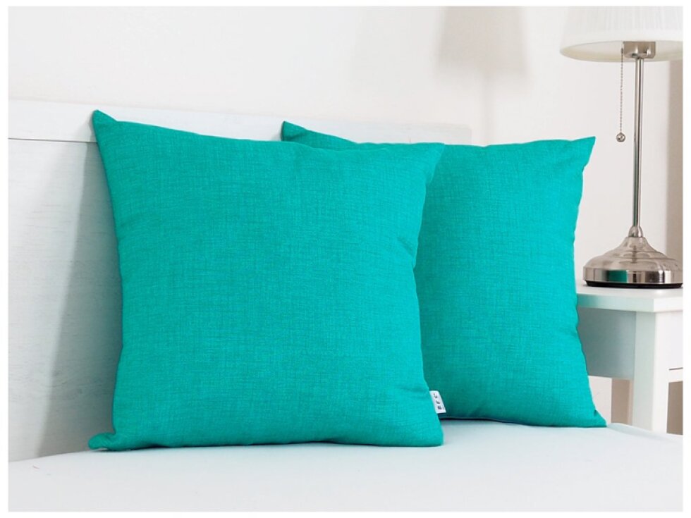 Dekorační polštářek 45x45 - Zelený tyrkys