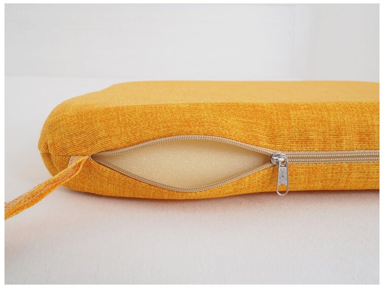 Sedák 40 x 40 cm se šňůrkami - Žlutý