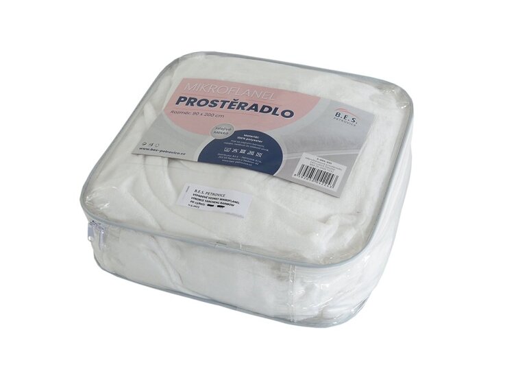 Mikroflanelové prostěradlo EXCLUSIVE - Bílé