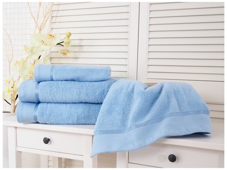 Osuška froté FLUFFY 70x140 - Světle modrá