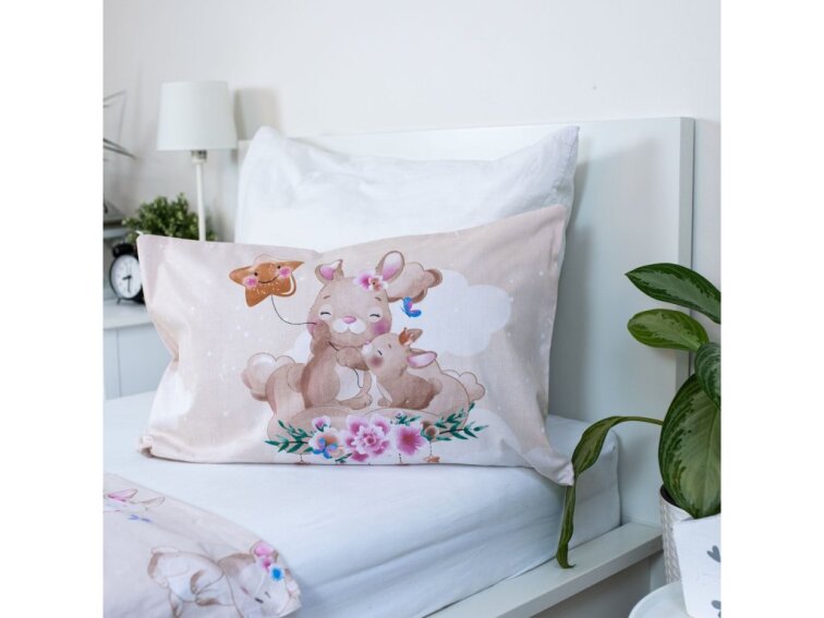 Povlečení Dětské do postýlky 100x135+40x60 - Bunny Star