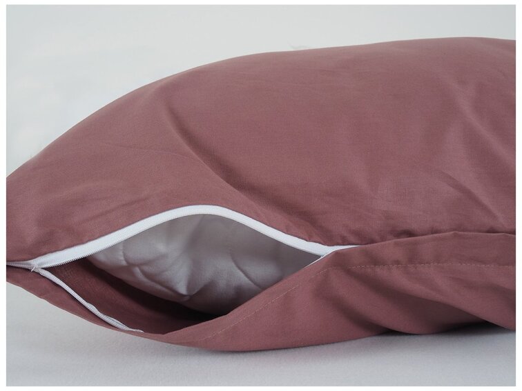 Povlak na visco polštář bavlna popelín 45x75 cm - bordó