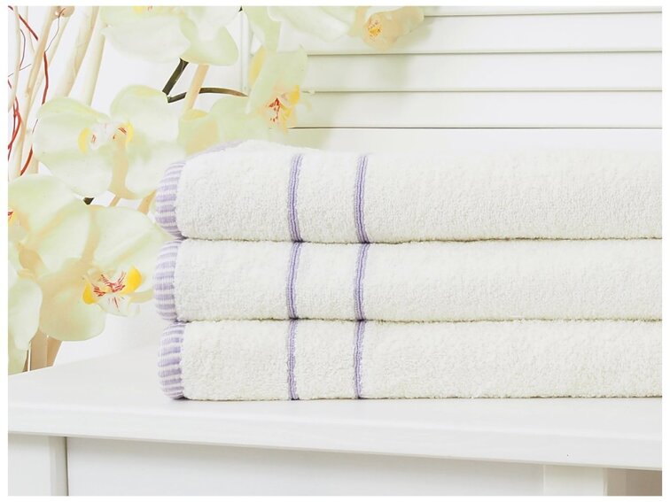 Ručník s výšivkou 50x90 Levandule - Vanilková