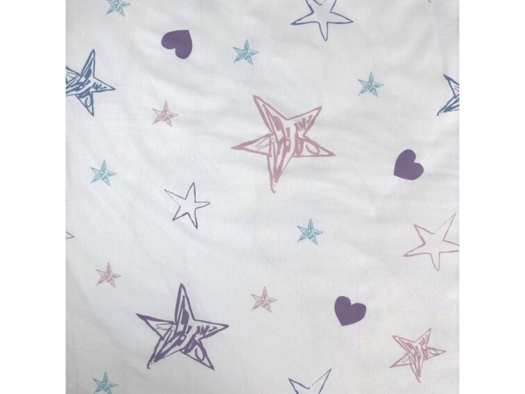 Povlečení bavlněné do postýlky 135x100+40x60 - Lilo and Stitch "Purple" baby