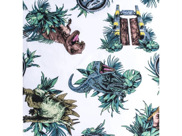 Bavlněné povlečení 140x200 + 70x90 cm - Jurský svět Roar svíticí