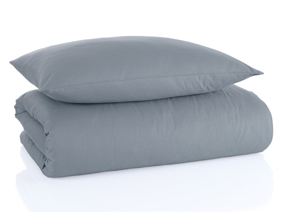 Bavlněné jednobarevné povlečení 140x200+70x90 - Color Šedé