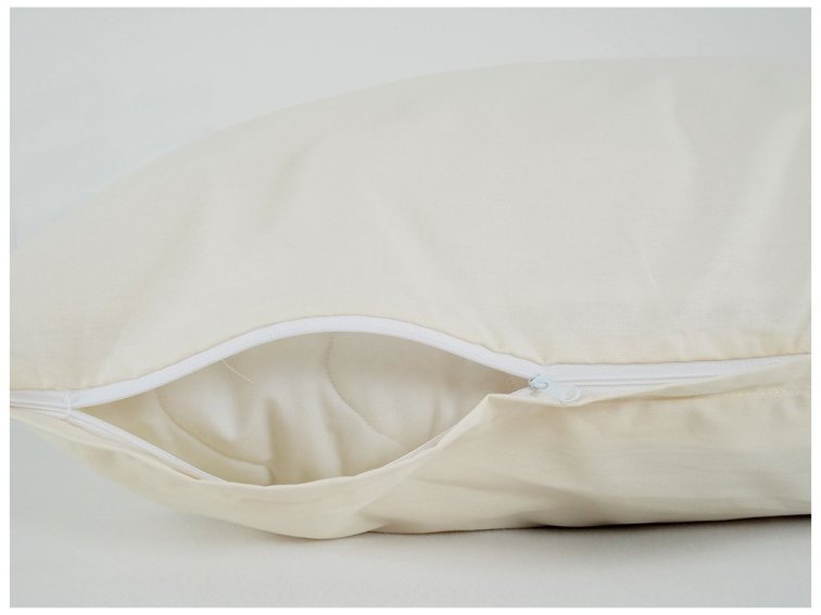 Povlečení BAVLNA Jednobarevné uzavírání ZIP - Kávová