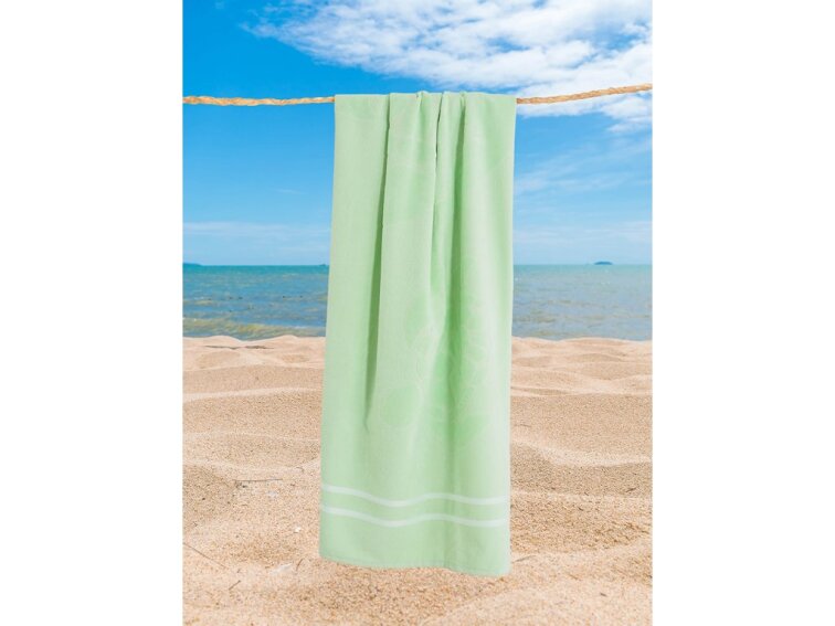 Plážová osuška velur 70 x 140 cm - Želva (K-19113)