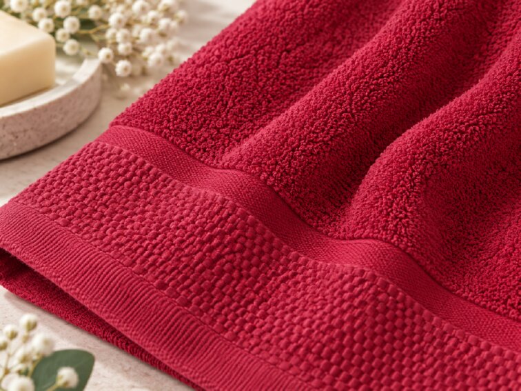 Ručník froté FLUFFY 50x100 - Tmavě vínový