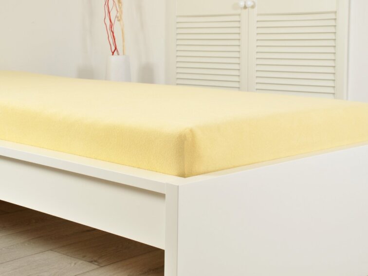 Prostěradlo FROTÉ dětské - Žlutá