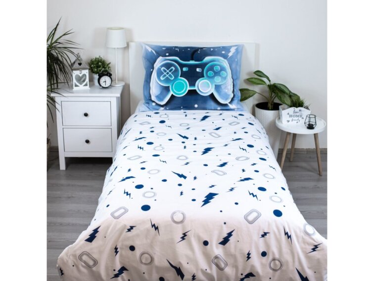 Bavlněné povlečení 140x200 + 70x90 cm - Game over