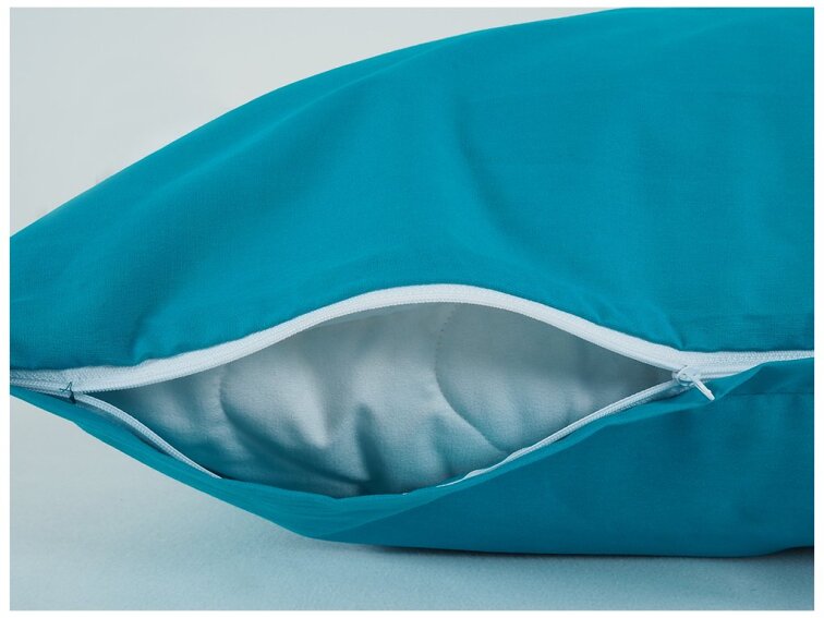 Povlak na visco polštář bavlna popelín 45x75 cm - tyrkysová