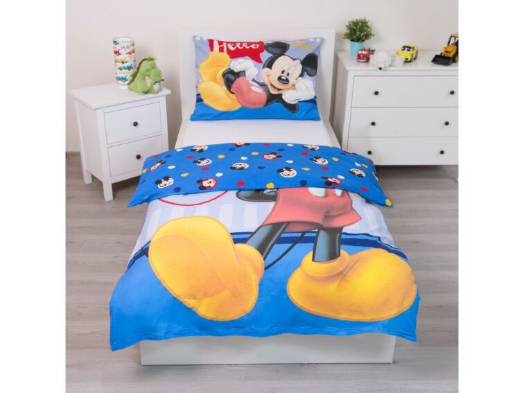 Povlečení Licenční 140x200+70x90 - Mickey 004 Hello