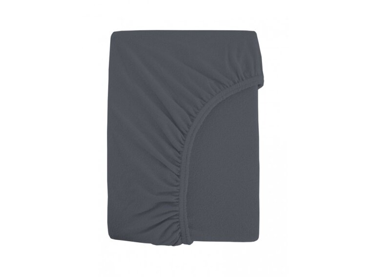 Prostěradlo Froté IDEAL - Antracitová