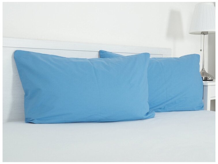 Povlak na visco polštář bavlna popelín 45x75 cm - nebeská