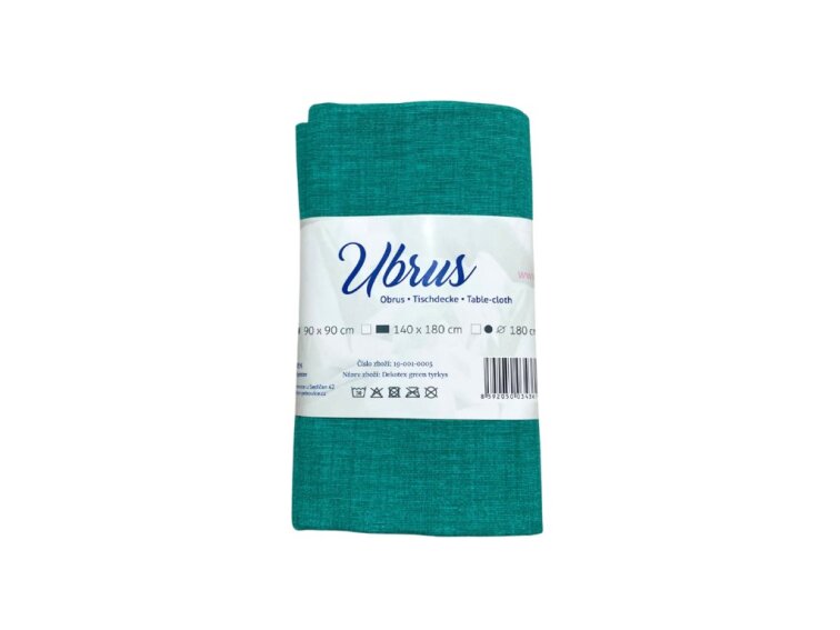 Ubrus DEKOTEX - zelený tyrkys