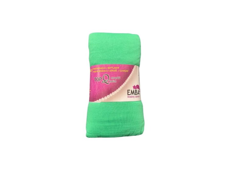 Prostěradlo Jersey VÝPRODEJ 180x200x35 Mentolové