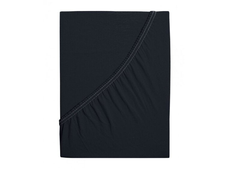 Jersey prostěradlo s elastanem Lycra - Černá