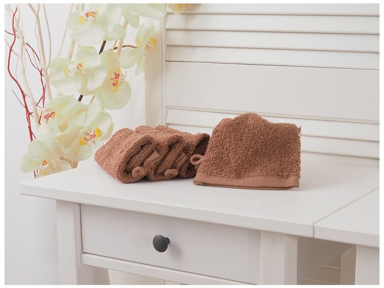 Žínka froté 15x24 Classic - Hnědá