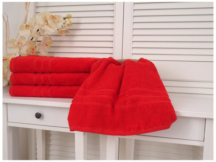 Bavlněná froté osuška 70x140 Classic - Červená