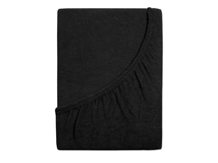 Prostěradlo FROTÉ dětské - Černá
