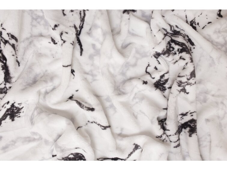 Mikroflanelové prostěradlo EXCLUSIVE 90x200 - Mramor bílý